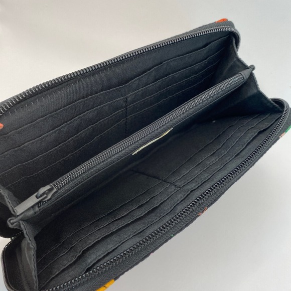 Vera Bradley Herding Cats Essential Continental Wallet Women Black Quilted NWT - Picture 4 of 6